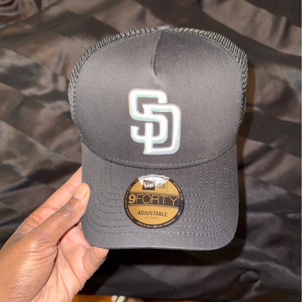 New Era Black 9FORTY Cap with Embroidered Logo